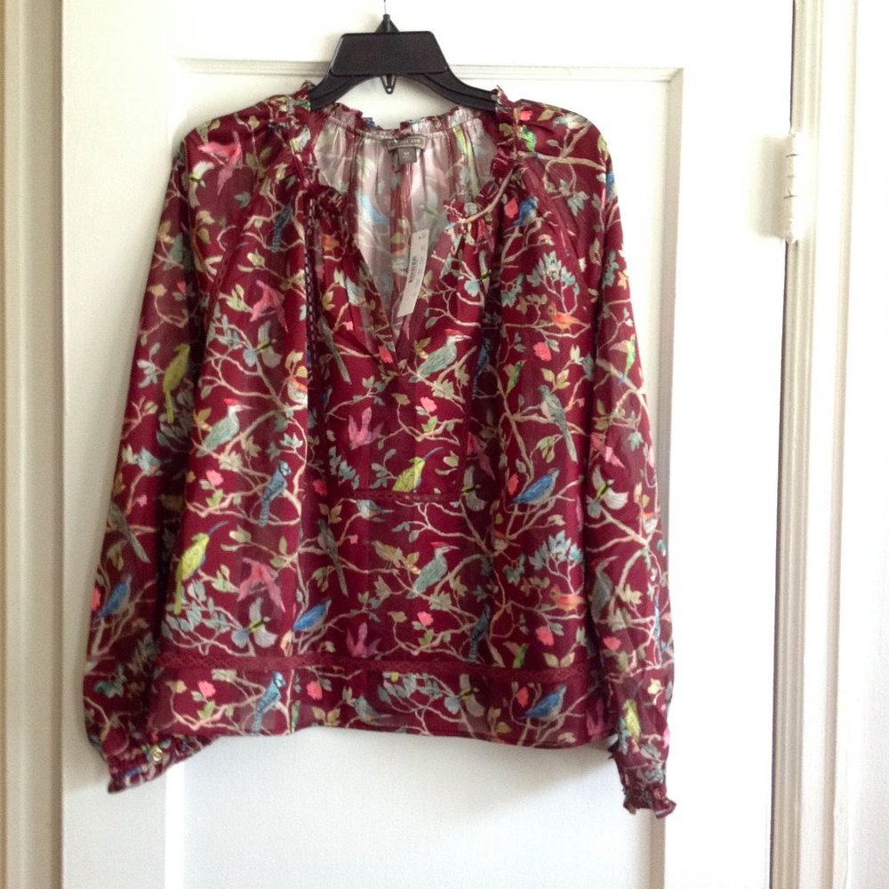 Point Sur Ruffle-Neck Popover In Menagerie Print - Picture 7 of 10